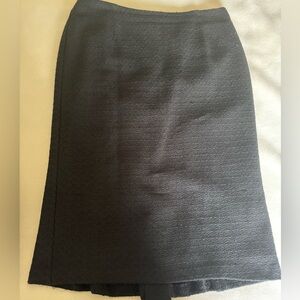 Vintage Laura Petites Black lined Midi Skirt - size 10